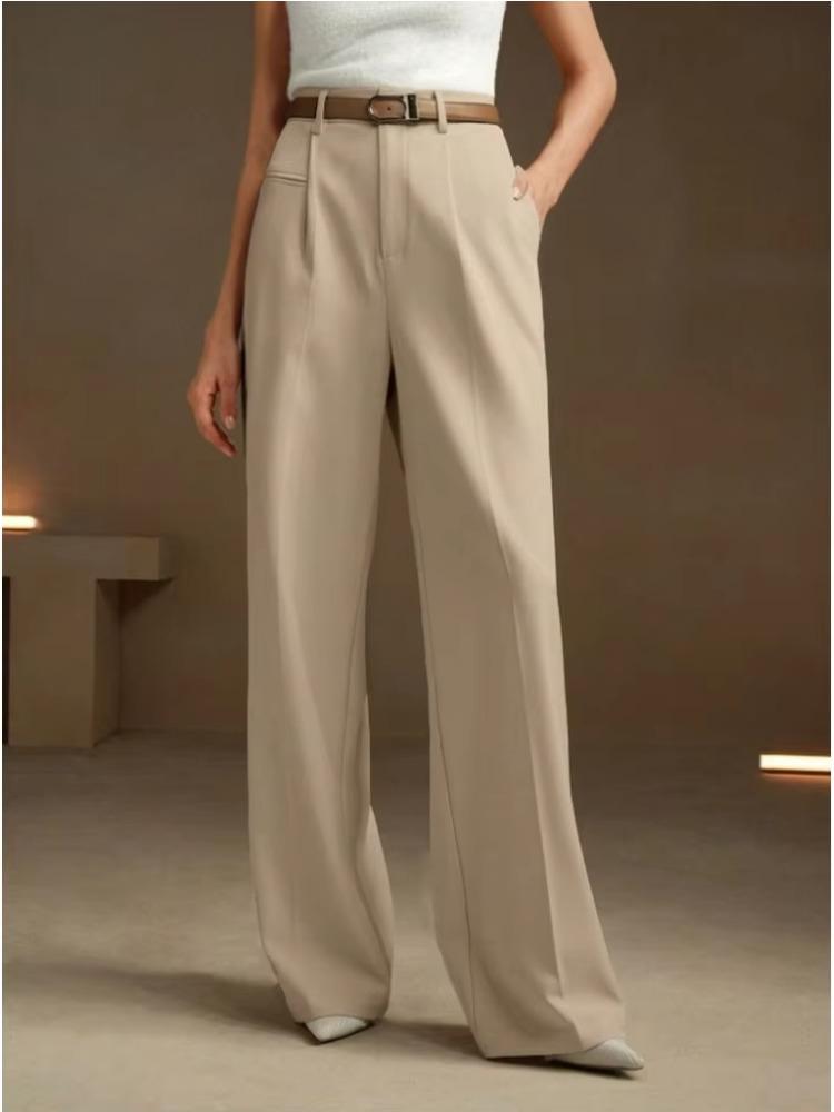 2026 New Fashion Loose Women Long Pants Autumn and Winter New Straight Mopping Drape Suit Pants Casual Commuter High Waisted Trousers