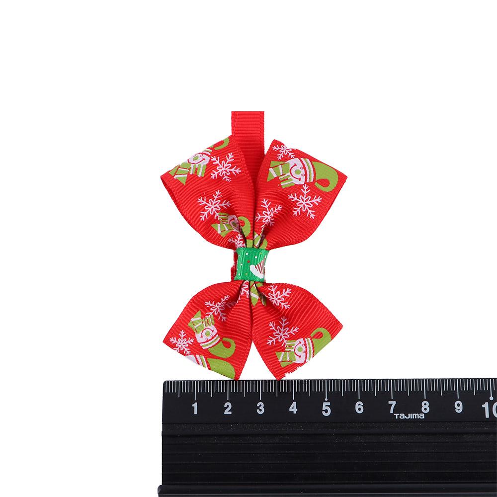 Xmas Dog Grooming Cat Bowtie Neck Strap Dog Collar Dog Bow Tie Christmas Dog Decoration Cat Collar