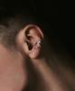Hustad 244 Combo Earcuff _925 Silver / 14K Gold Combo Earcuff