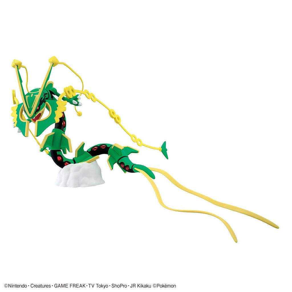 BANDAI SPIRITS Plastic Model Collection 61 Select Series Mega Rayquaza Plastic Model Kit Pokémon Pre-colored