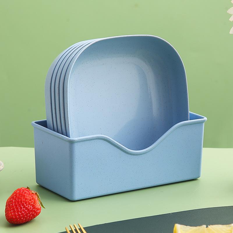 Japanese-Style Creative Plastic Bone Dish with Base