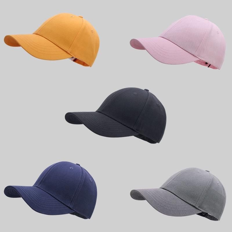 Haohan Cotton Baseball Cap Men's and Women's New Trend Cap Spring and Summer Solid Color Sunshade