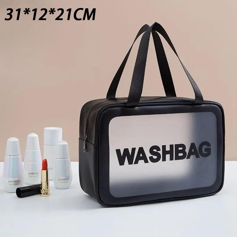Women'S Travel Waterproof Cosmetic Bag Transparent Shower And Pool Bag Cosmetic Organizer Vanity Case