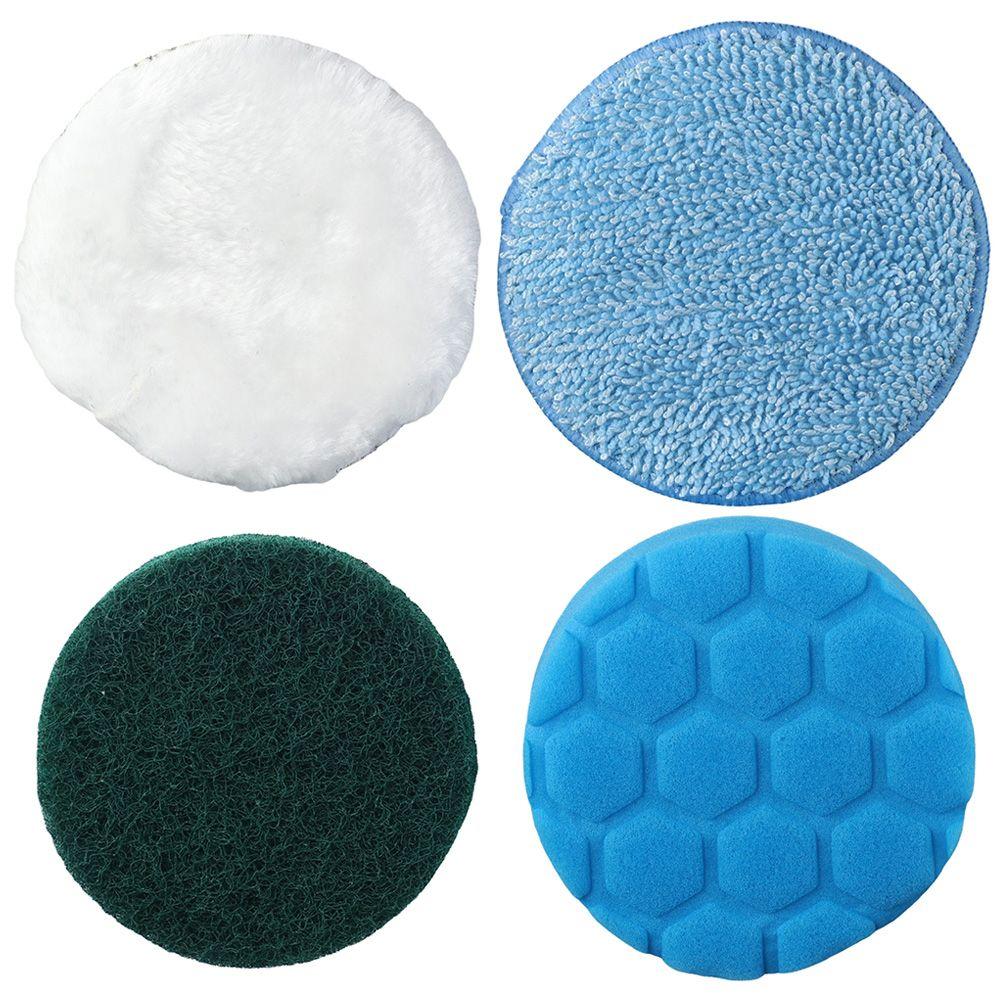 Washable Replacement Brush Head Reusable 4 PCS Cordless Cleaning Brush Reusable Scrub Pads Electric Spin Scrubber