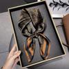 Fashionable Imitation Silk Scarf Set With Retro Waistcoat And Stylish Square Scarf Ideal For Neck Protection