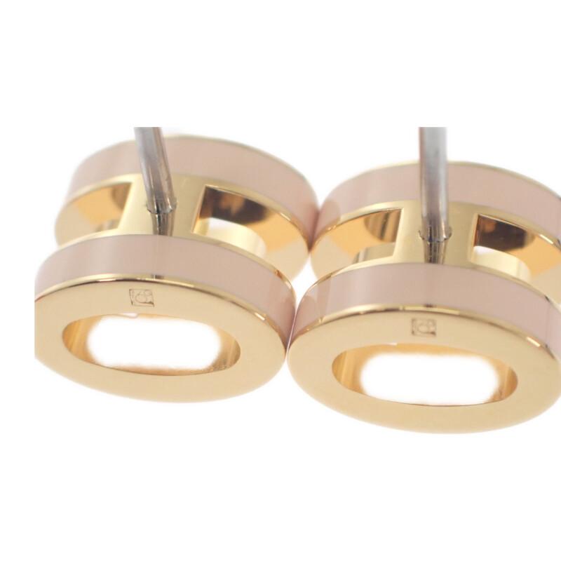 HERMES   Ohrring Rose drage/vergoldet Damen