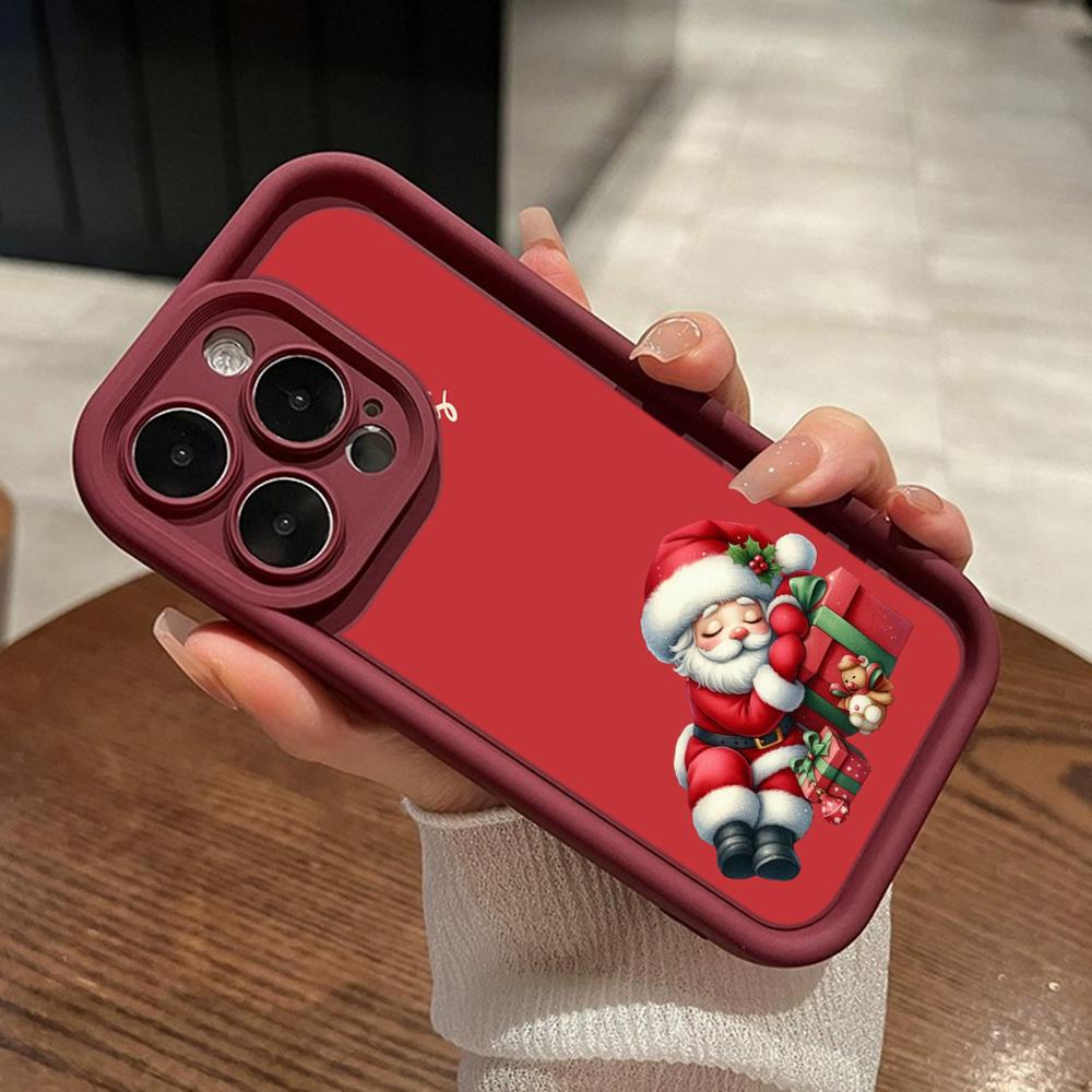 Sky Eye Ladder Soft Case pro Samsung A06 A15 A25 A35 A55 A14 A24 A34 S23 S24 FE Všechny modely Samsung Pouzdra na telefon Kryt NY40 Santa Claus Vánoční stromeček