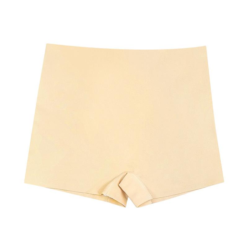 Women's High-waisted Safety Shorts Anti-exposure Ice Silk Seamless Base Layer Plain Color Underwear