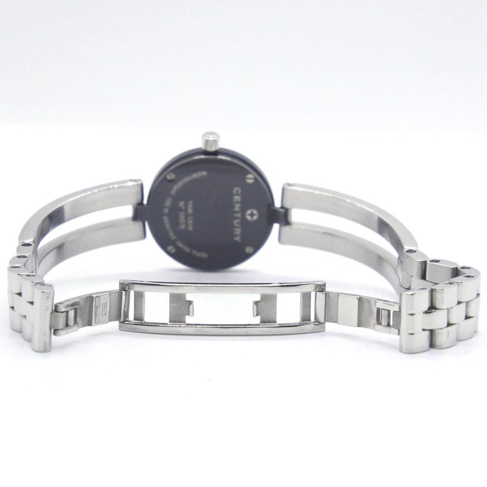 CENTURY Time gem Watches 1P diamond WhiteDial Stainless Steel Quartz Analog display Women Used