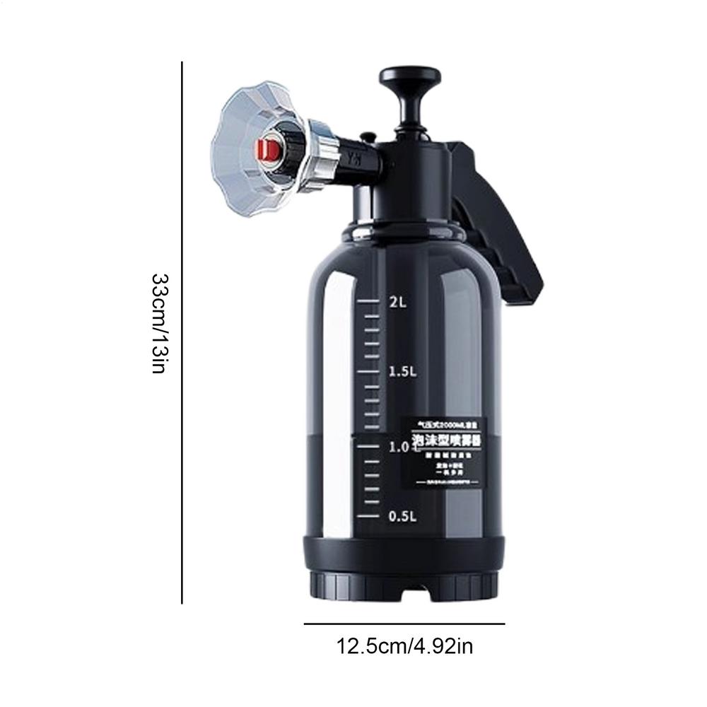 Car Foam Sprayer High Pressure Multipurpose Portable Car Wash Pump Foaming Watering Can 2L High Pressure Hand Pressure Pump Spra