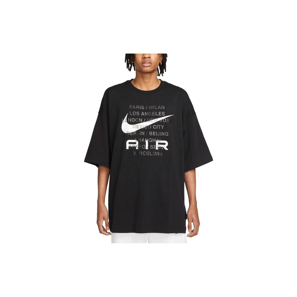 Nike Air T Shirts Men's Black Crew Neck Moderate Straight Fit FD1250-010