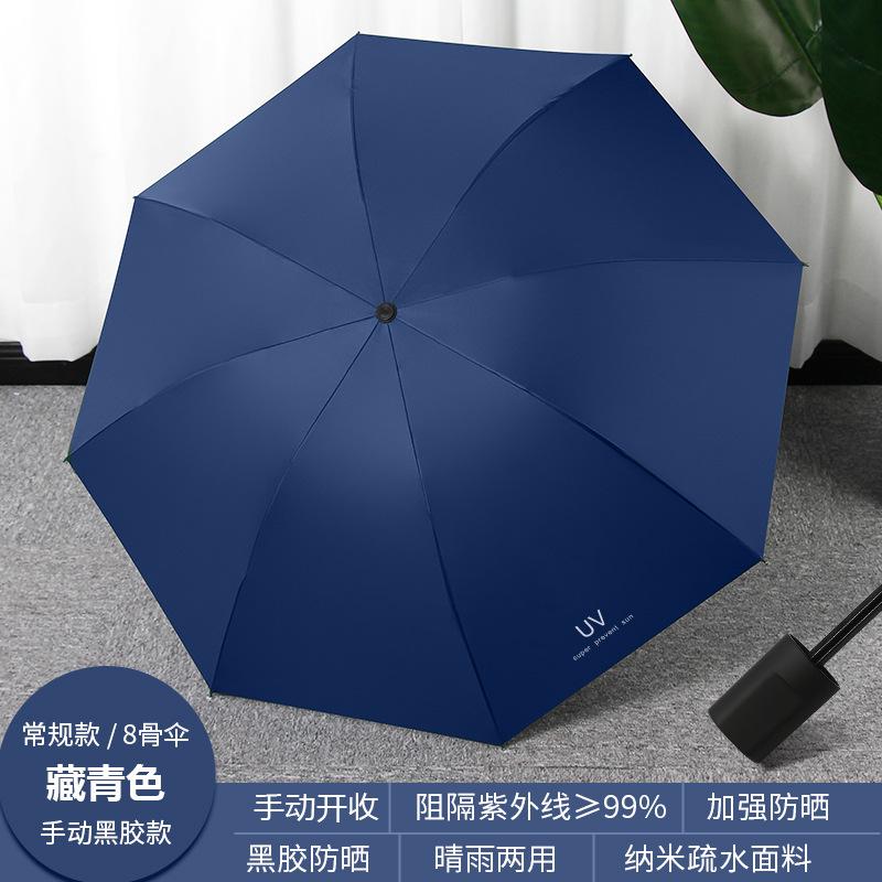 UV automatic three-fold umbrella for sun protection and UV protection for school