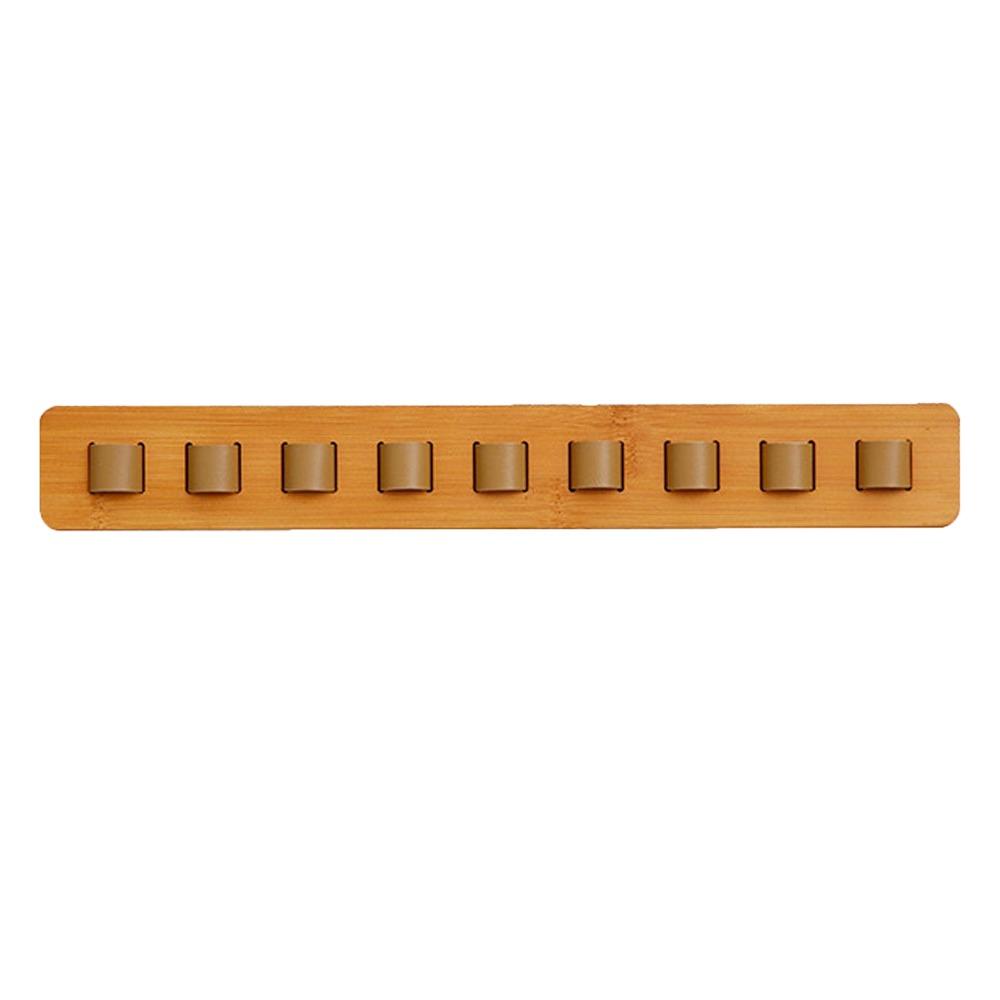 New Wooden Eyeglass Storage Rack Wall Mounted 9 Hooks Sunglasses Organizer Space Saving Multi-Purpose Eyeglass Holder for Office