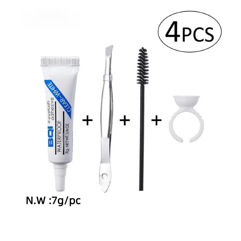 

Накладные ресницы Airy Fairy в японском стиле - набор из 5 пар натурально выглядящих ресниц с имитацией волосков 4pcs set Glue&Glue cup