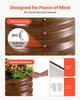 2 Pack Galvanized Raised Garden Beds, 1200 X 600 X 300 Mm, Oval Metal Planter Boxes Kit Outdoor, Bottomless Garden Box with Gloves, Alu-Zinc, for