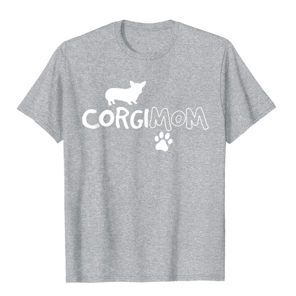 Corgi Mom Shirt Funny Cute Dog Pet Owner Adopt Rescue Gift T Shirt Customized Prevailing Men Tops Tees Summer Cotton