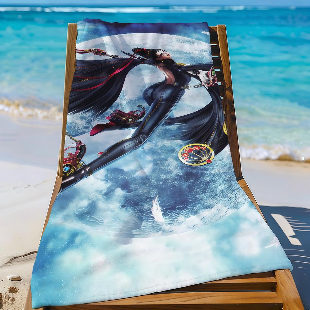 

Game B-Bayonetta-S 3 Towel Sports Quick Dry Travel Camping Gear Sandproof Soft Light Large Beach Towel W40*H60(CM)