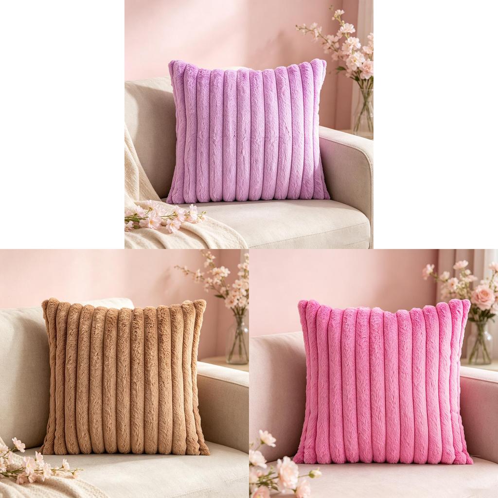 Minimalist Polyester Solid Color Cushion Cover For Living Room Home Decor
