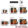 2D FLAT PRINTING 2pcs Curtains (Without Rod) Floral Elegance Design (6) Holiday Easter Printed Curtains Polyester Curtains