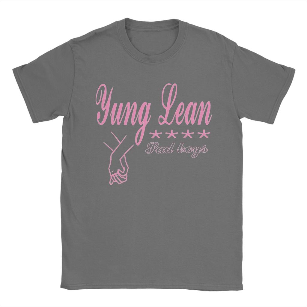 Printed Yung Lean Sad Boys Hands Pink  T Shirt for Men Women  Pure Cotton T-shirts Short Sleeve Tops