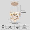 LumiFlow Gold Base Dimmable LED Chandelier
