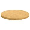 VidaXL Dessus de table Ø50x2,5 cm bambou 352680