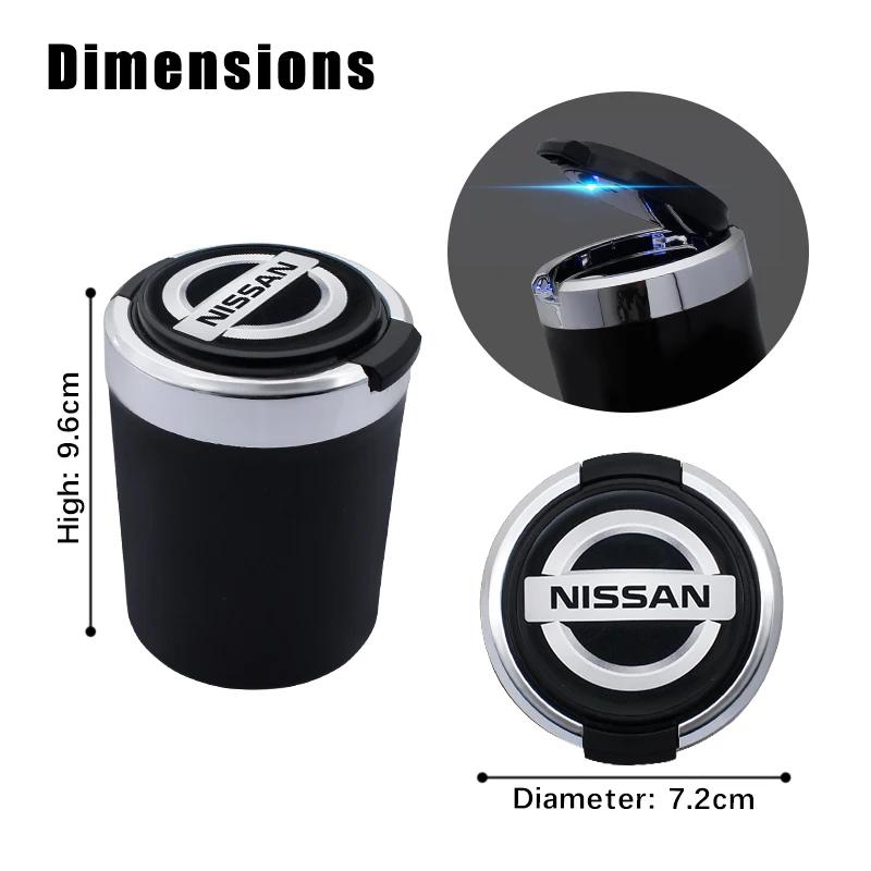 CJBPBI1 For Nissan Qashqai X-trail Tiida Note Juke Sentra Patrol Almera Leaf Multifunctional Car Ashtray Cup Interior Auto Accessories