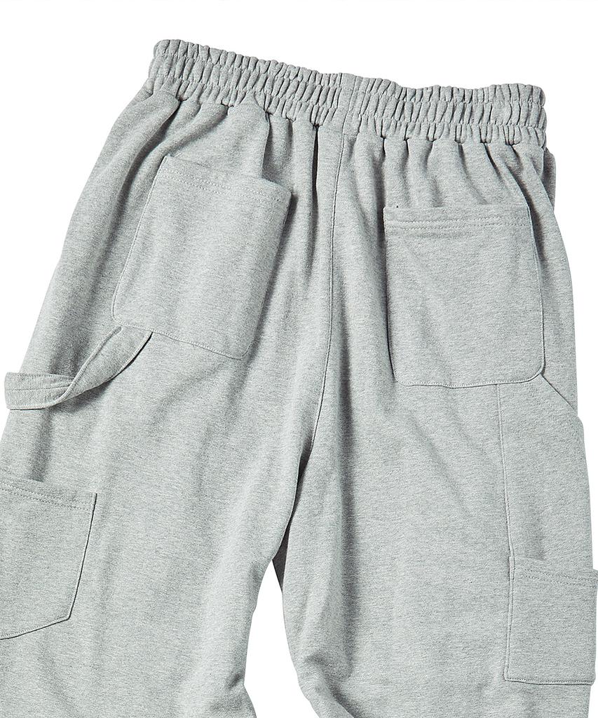 TRAVEL Carpenter Sweat Balloon Pants Melange Gray