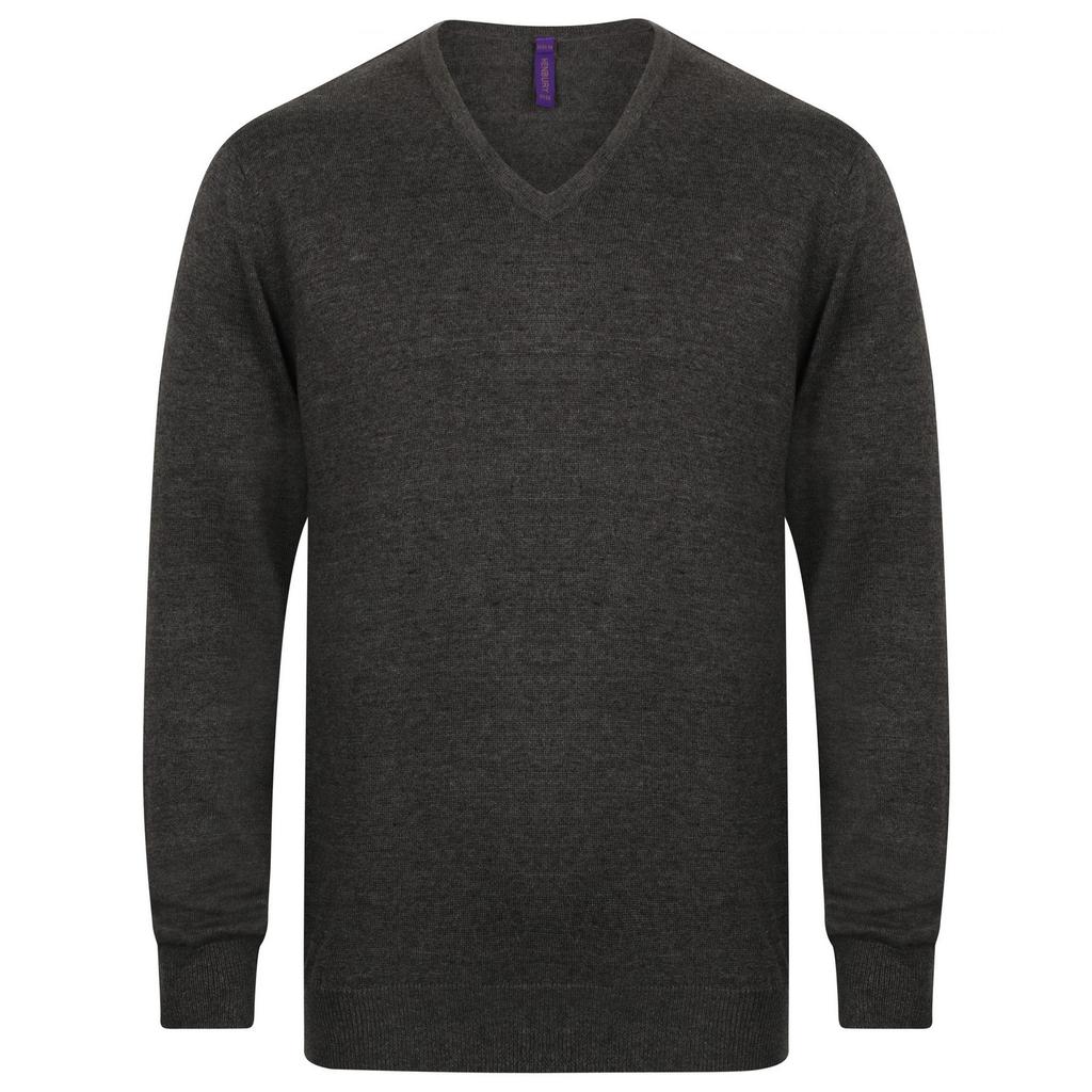 Henbury Mens Lightweight V Neck Jumper