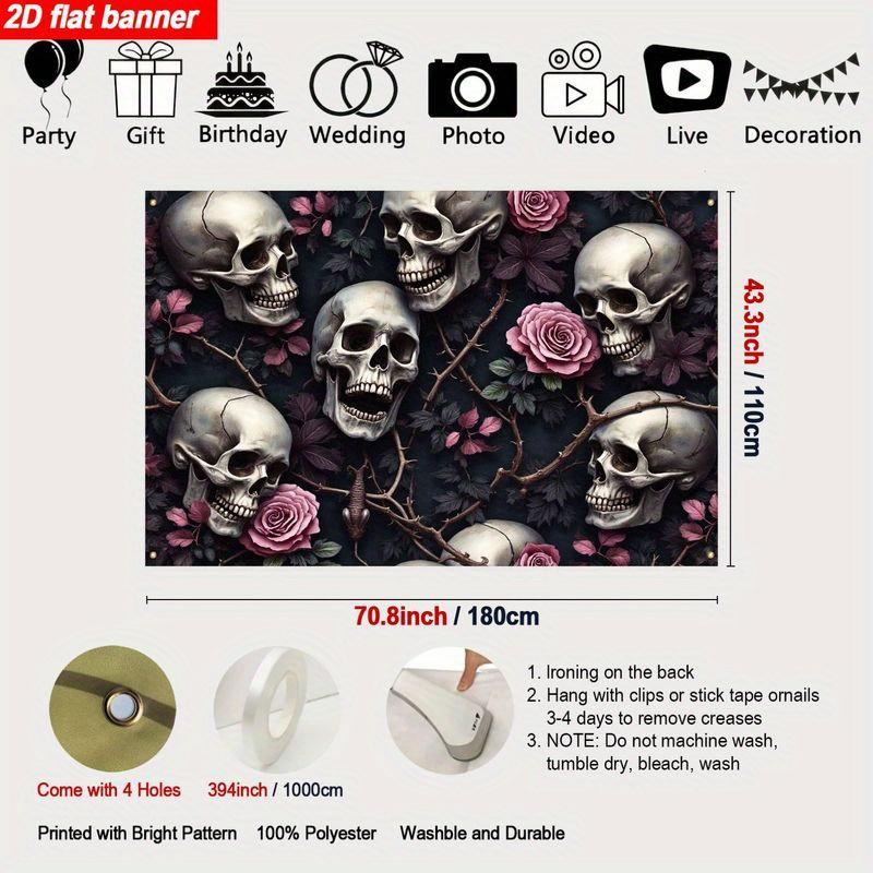 Gothic horror-themed backdrop dark Halloween festival celebration event party decoration