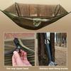 260x140cm 1pc Quick Deploy Nylon Hammock Built-In Mosquito Net Anti-Rollover Automatic Mosquito Guard Ideal for Outdoor Camping