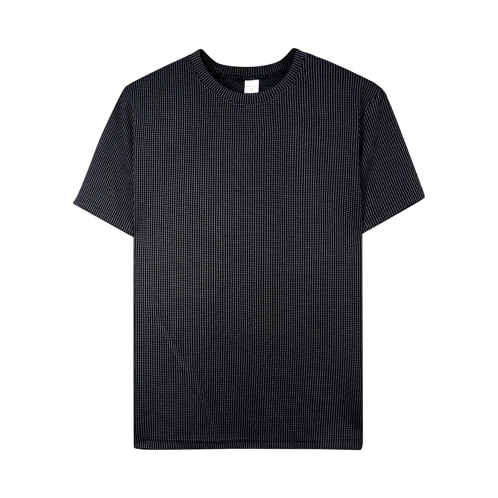 

Men s Summer Color Round Neck Short Sleeve Top Men s Casual Fashion Shirt L