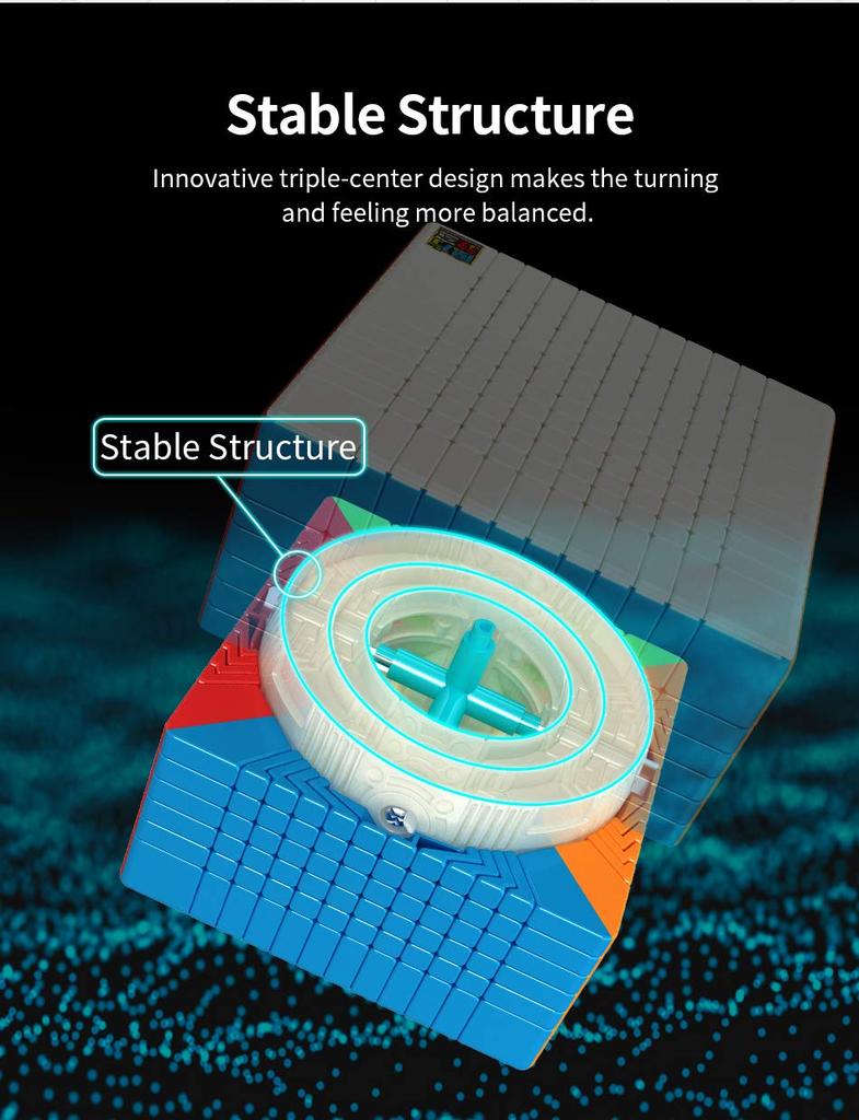 Bucubke Moyu Meilong 12x12 Stickerless Magic Cube Classroom Puzzle Magic Cube MoFang JiaoShi Authentic 93mm MFJS MEILONG 12x12x12 Puzzle Cube Toy