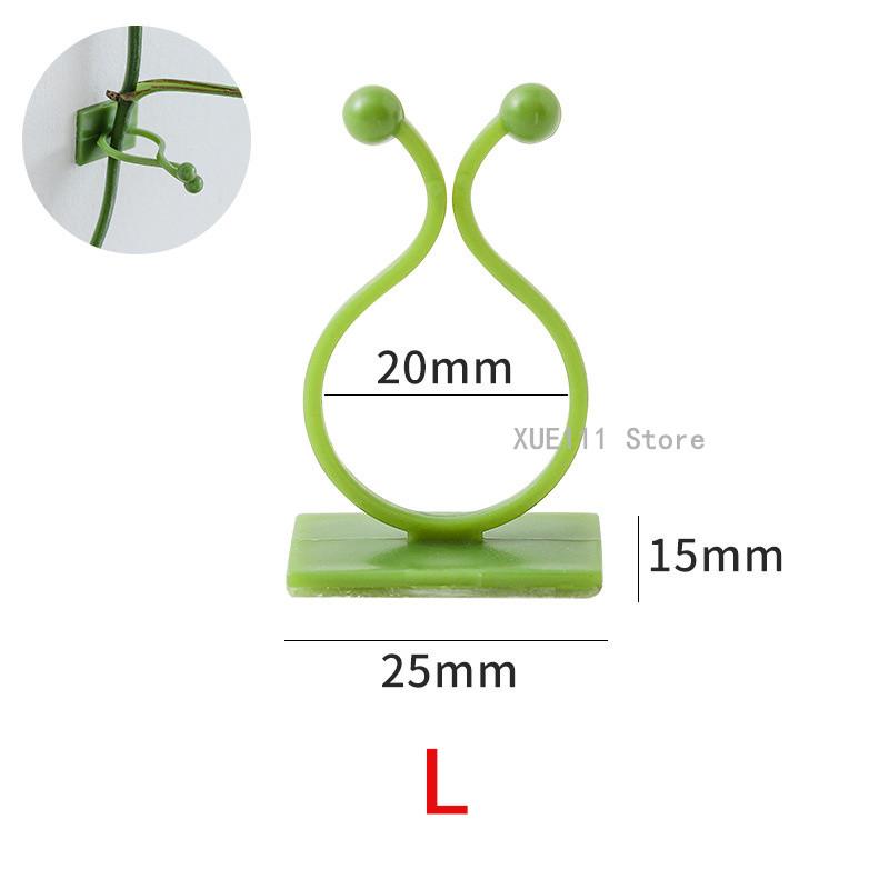 10/50/100pcs Home Garden Plant Climbing Wall Fixture Clips Rattan Vine Fixer Self-Adhesive Plant Climbing Wall Fixed Buckle Hook