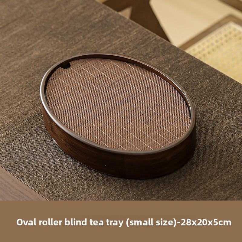 Bamboo Tea Tray for OnePerson Portable Water Storage Small Tea Table Set Kung Fu Dry Brewing Living Room Desktop Decor Accessory