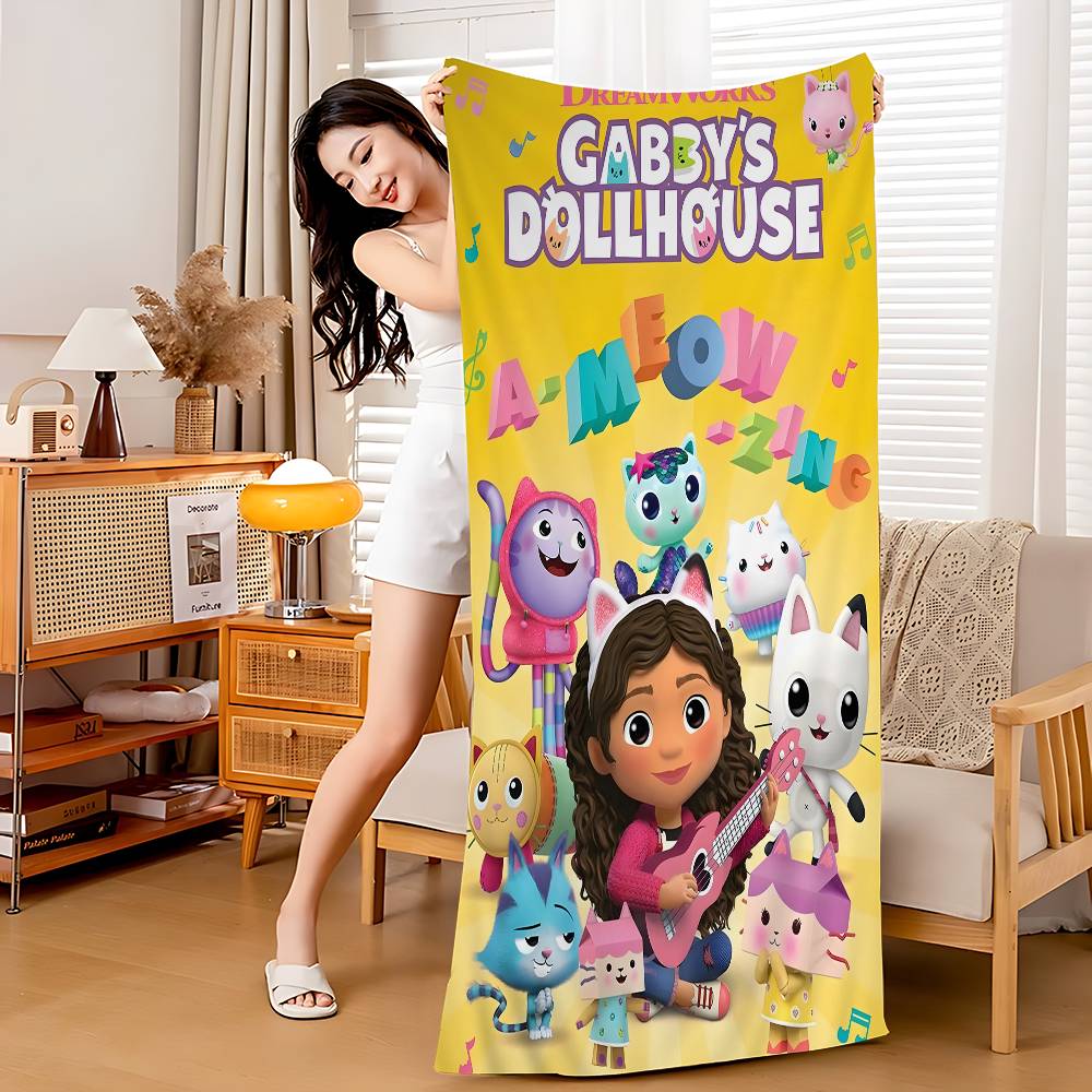 G-Gabbys Dollhouse Classic Vintage Microfiber Beach Towel Absorbent Quick Dry Soft Yoga Swimming Resort Mountain Climbing Towel