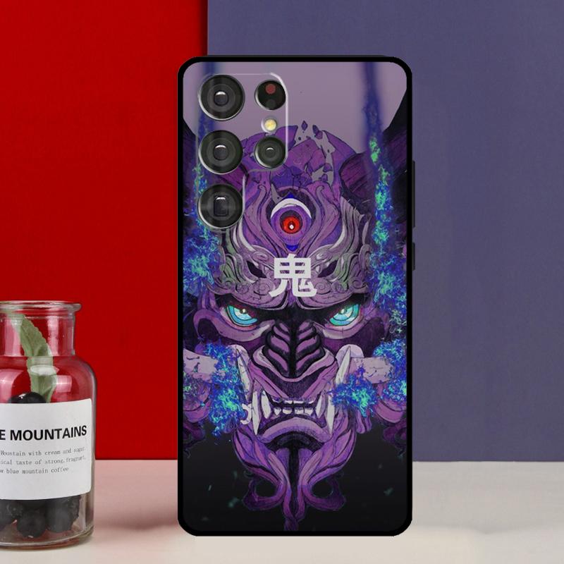 Oni Hannya Mask Funda Case For Samsung Galaxy S25 Ultra S9 S10 S20 FE S21 S22 S23 Plus S24 Ultra Phone Cover