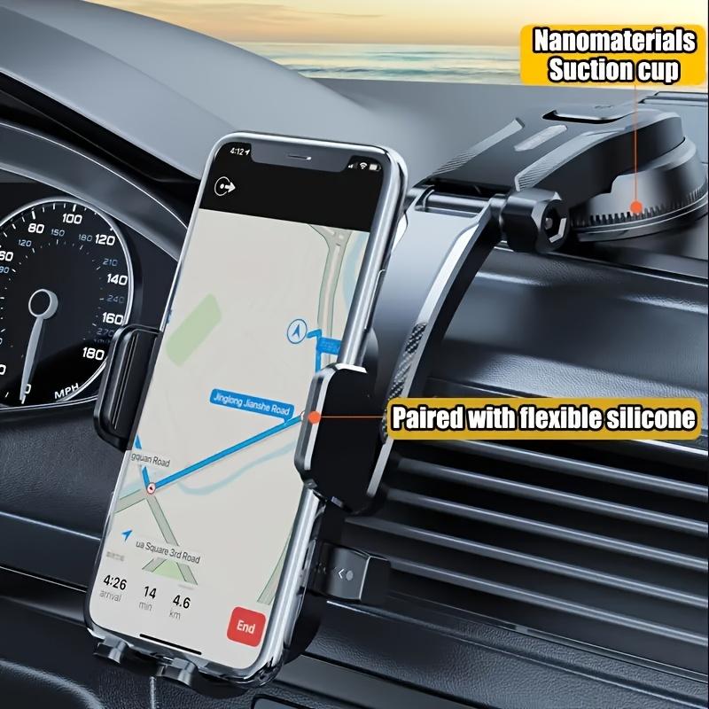 360° Adjustable Sucker Car Phone Holder Dashboard Mount Stand Suction Cup Phone Holder With Extension Rod Bracket GPS Support