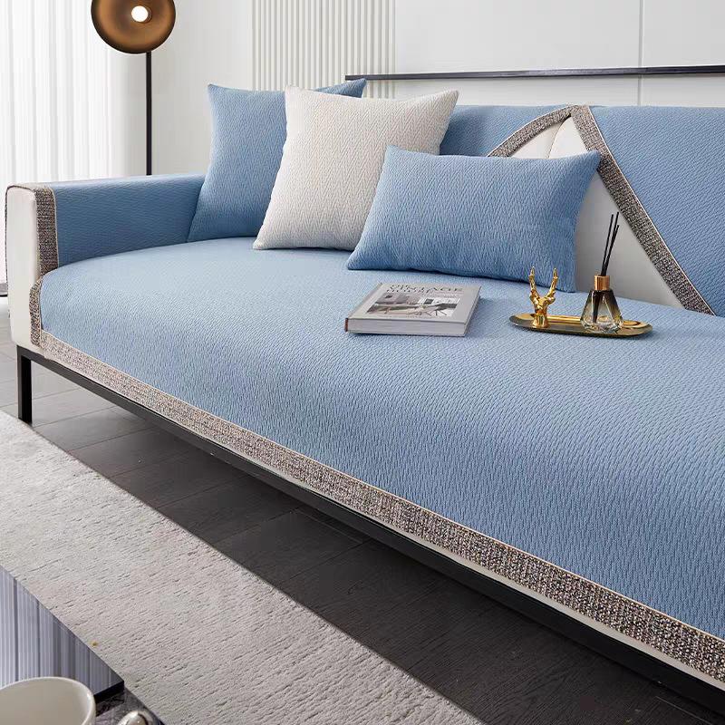 

Подушка для дивана из шенилла класса люкс, универсальная для четырех сезонов, чехол для дивана в новокитайском стиле, простое диванное полотенце 90*240cm