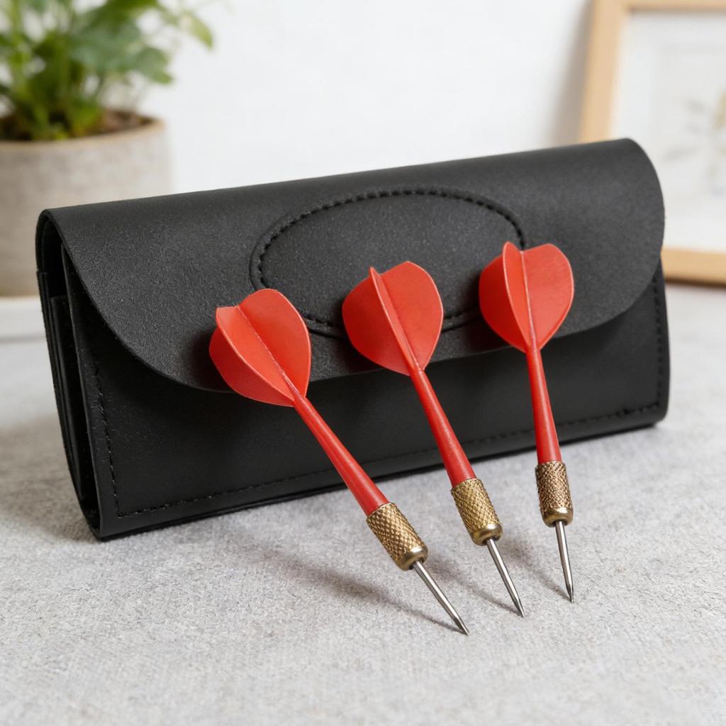 Darts Storage Box Foldable Dart Protective Case Portable Dart Needles Holder Bag Storage Organizer For Flights Shafts Training