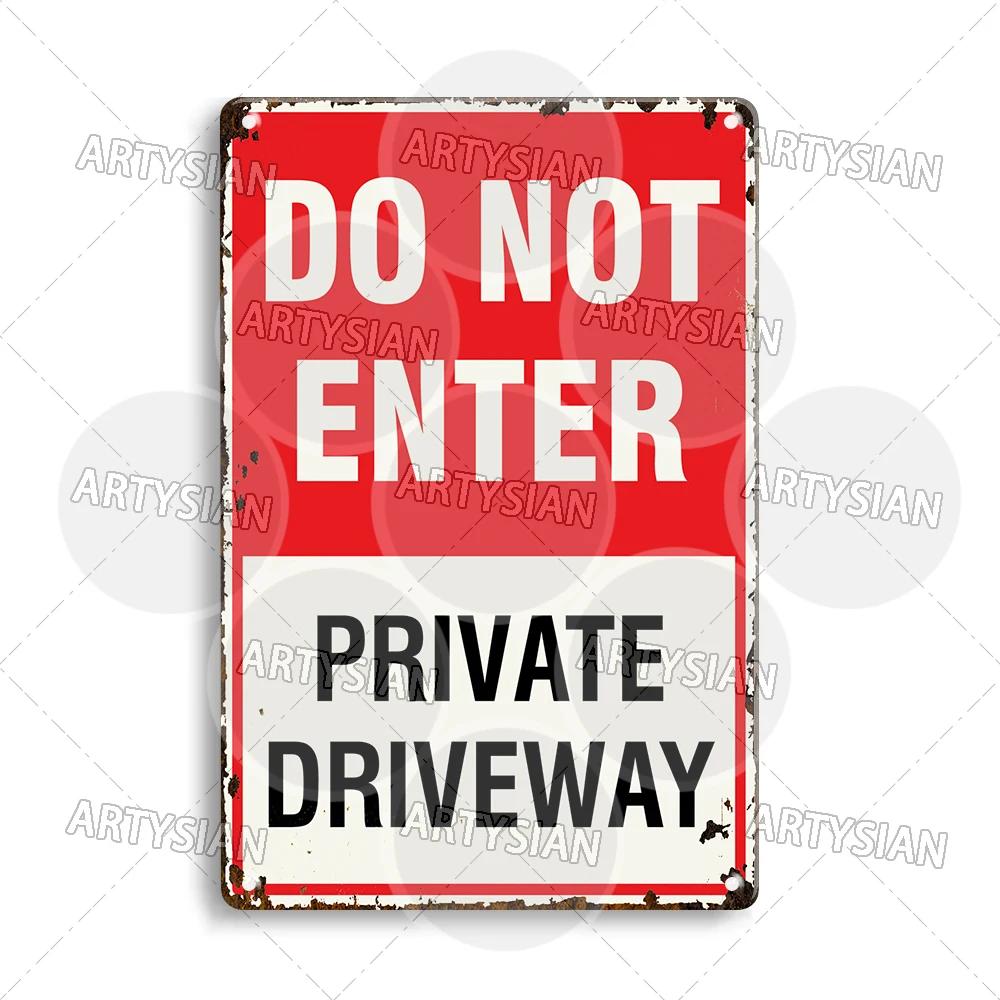 No Trespassing Plaque Private Property Waring Metal Sign Beware of Dog Private Jetty No Public Use Do Not Enter Restricted Area