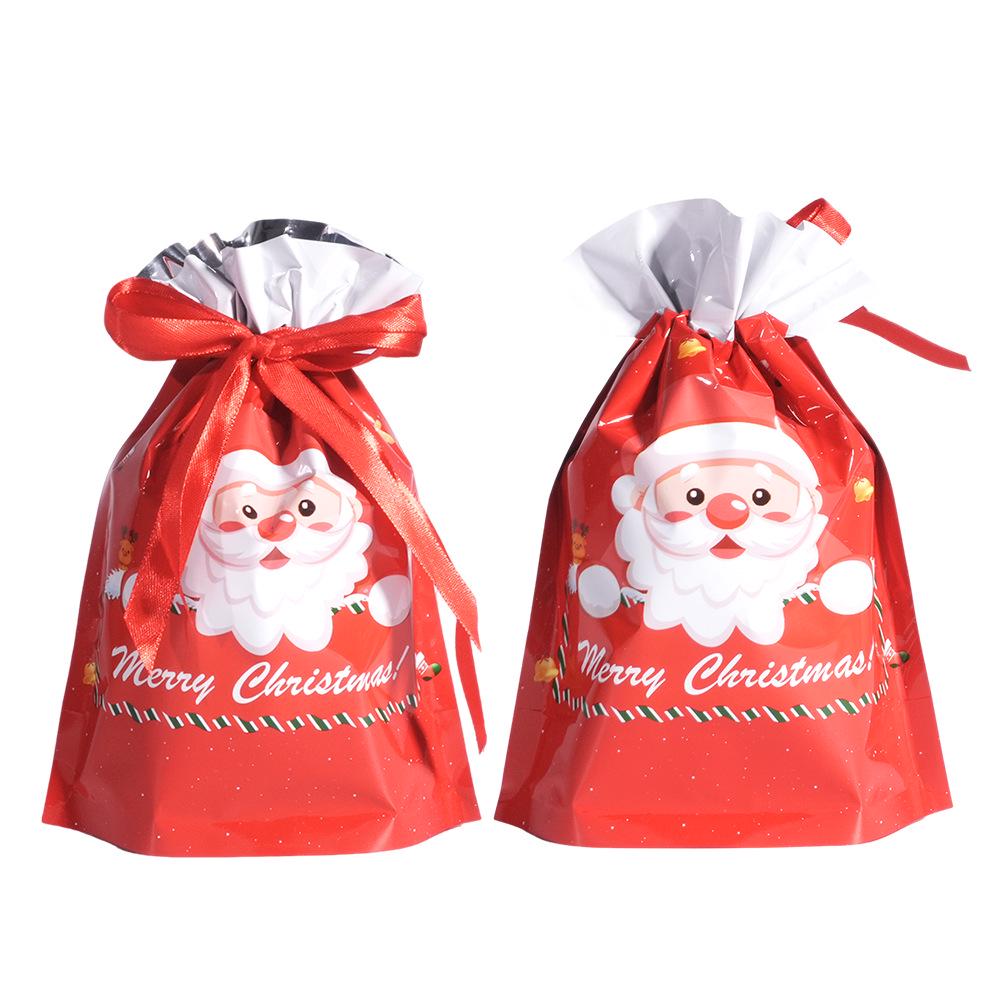 Exclusive Christmas Drawstring Gift Pouch - Festival Candy Bag in Stock