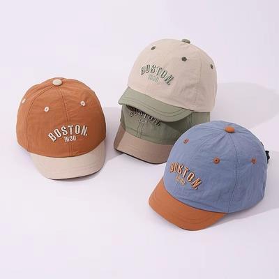 Sun Visor Baby Duckbill Hat Letter Embroidered Baseball Cap Fashion Kids Peaked Cap  6-36Month Kids