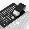 Luddite Eraser Plate Template TECHNICAL ERASER PLATE Black LDTI-TEP-01