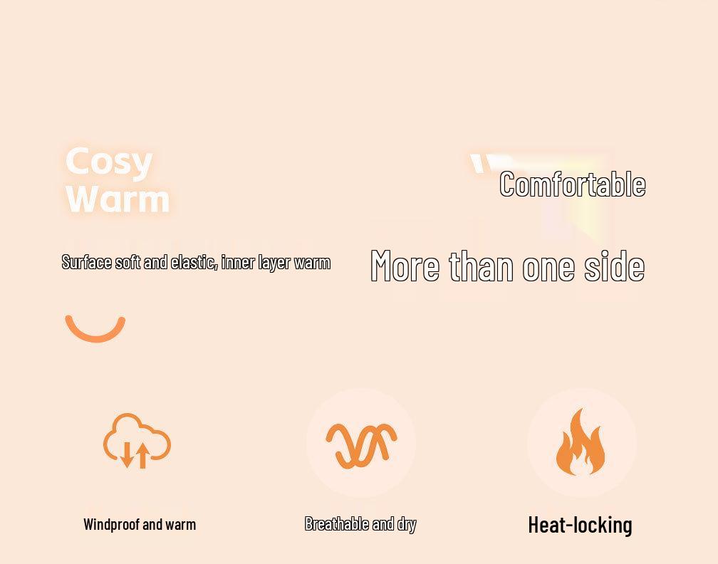 Children's Mid-Waist Lambswool Cotton Pants - Autumn/Winter Fashion Trend Solid Color Warm Long Pants