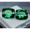 Natural Garnet Cushion Cut Green 15.11 Ct   Loose Gemstone Pair For Ring