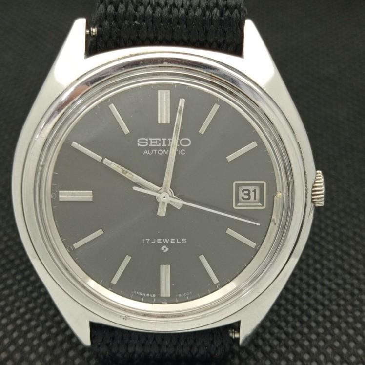 USED VINTAGE SEIKO AUTOMATIC 6118 JAPAN MENS ORIGINAL DIAL WATCH 621d-a415715-2 SKU621d-a415715