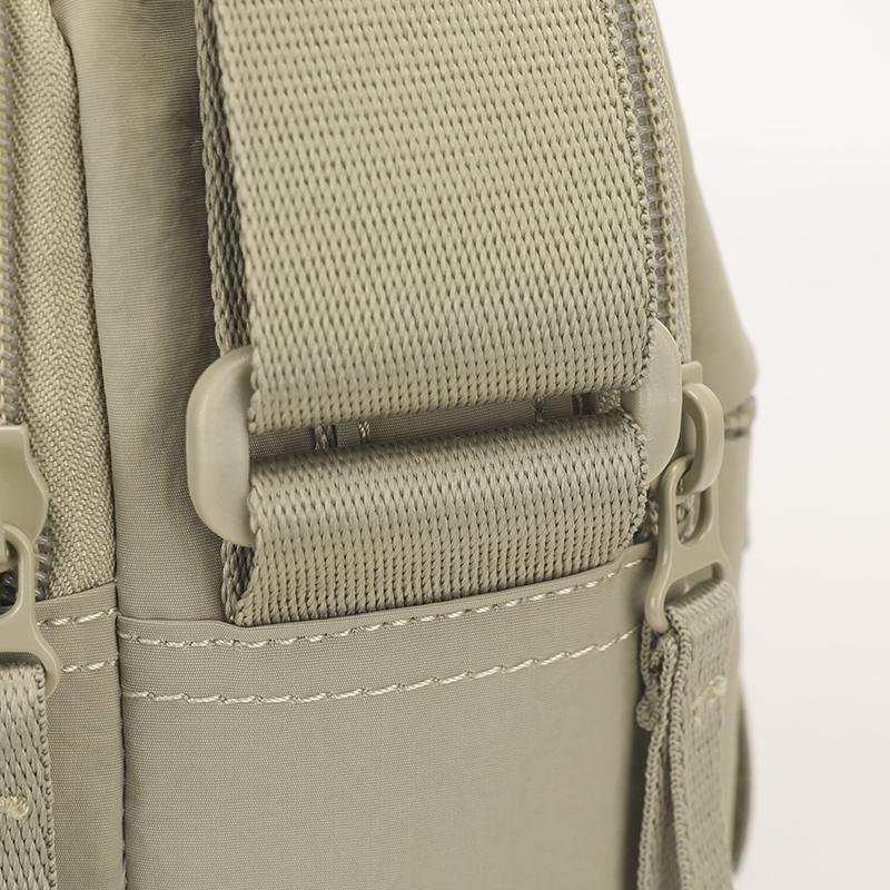 Nylonová crossbody taška s horním uchem a přední kapsou na zip pro muže i ženy pro každodenní použití