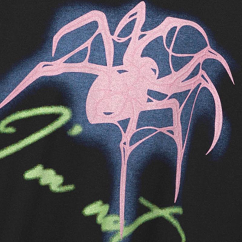 Уличная футболка с рисунком паука — фото 5