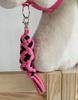 Hobby Horse Rope Lead - Black and Dark Pink